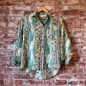 Vintage silk button down